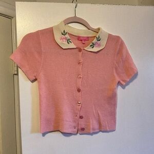 50’s style short sleeved sweater